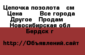 Цепочка позолота 50см › Цена ­ 50 - Все города Другое » Продам   . Новосибирская обл.,Бердск г.